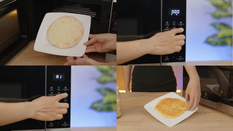 Cách nướng pizza bằng lò vi sóng Electrolux EMG23DI9EBP