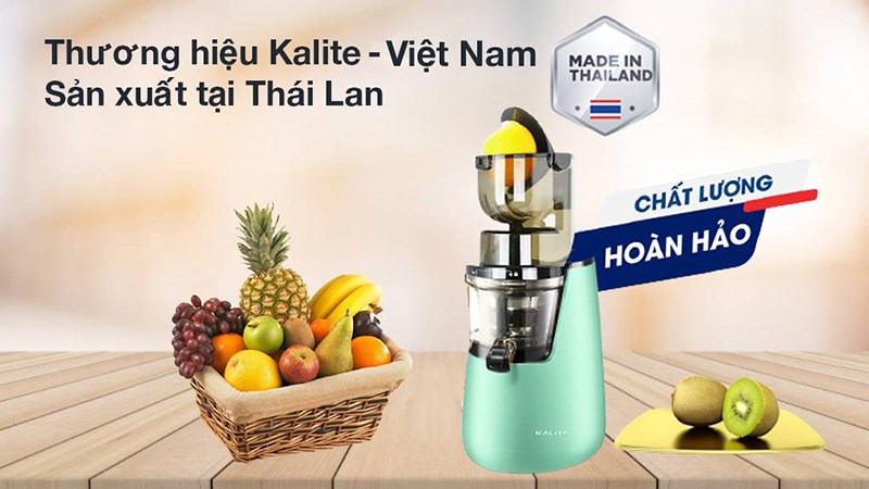 Máy ép chậm Kalite KL-598 được sản xuất tại Thái Lan