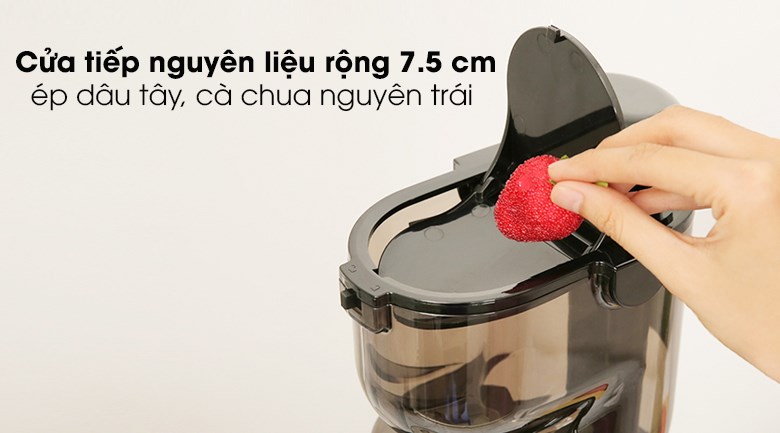 Cửa tiếp nguy&ecirc;n liệu của m&aacute;y &eacute;p chậm Kalite KL-599 lớn