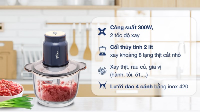 M&aacute;y xay thịt Bear QSJ-D03P3