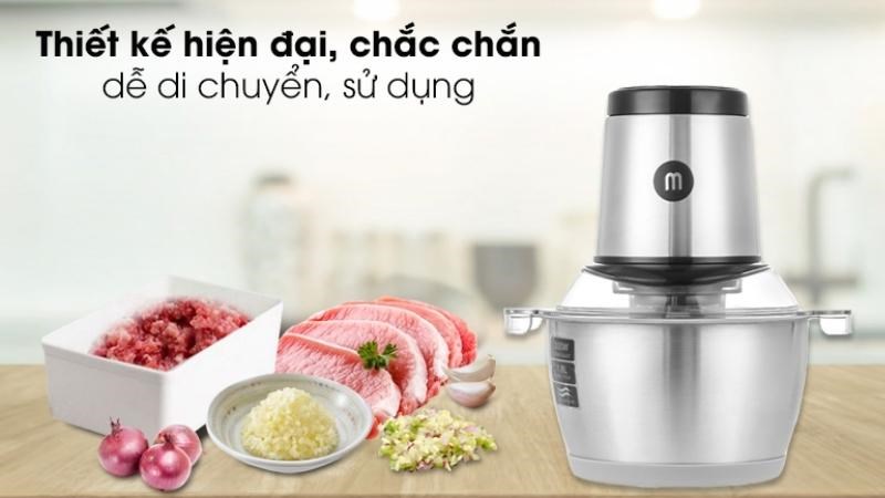 Thiết kế hiện đại chắc chắn máy xay thịt Mishio MK-157