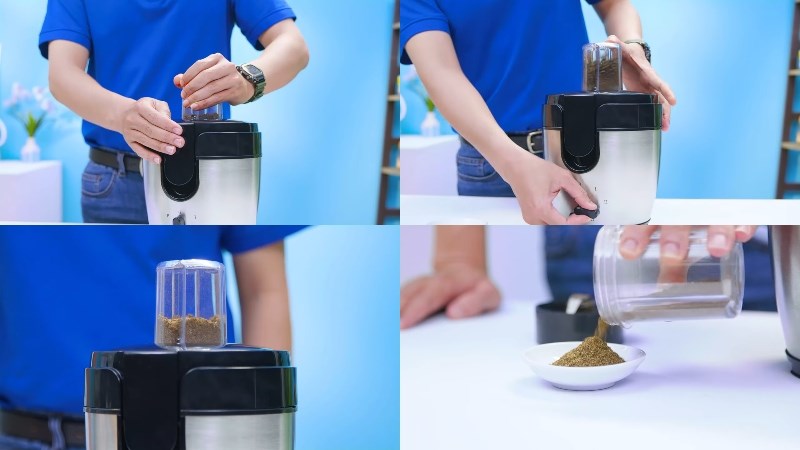 Cách sử dụng máy xay ép đa năng Mishio MK-197 để làm tiêu xay