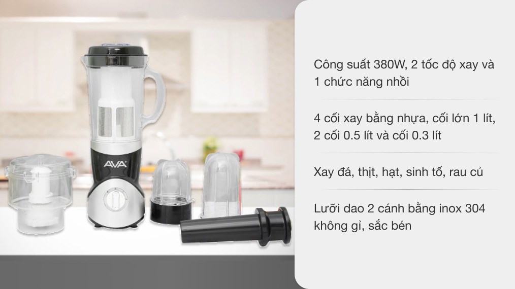 Ưu điểm của m&aacute;y xay sinh tố AVA SBL3196
