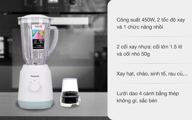 Ưu điểm m&aacute;y xay sinh tố Panasonic MX-GX1511WRA