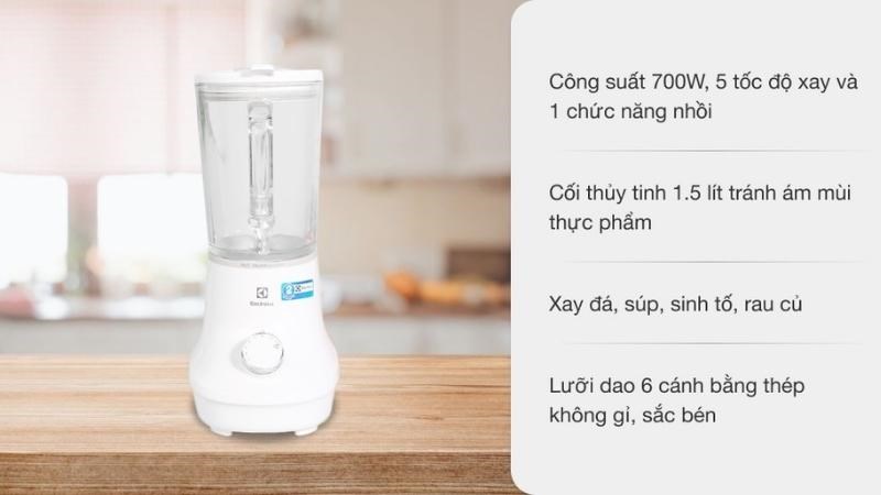 Ưu điểm m&aacute;y xay sinh tố Electrolux E6TB1-80CW