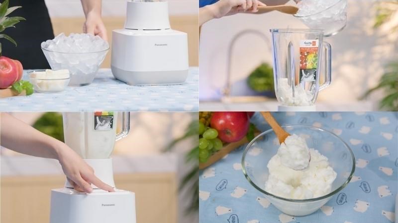 C&aacute;ch l&agrave;m bingsu m&aacute;y xay sinh tố Panasonic MX-MG53C1CRA