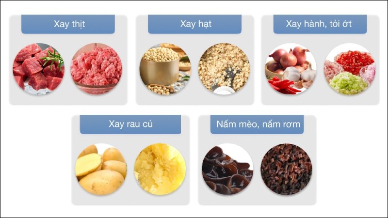 M&aacute;y xay thịt Midea MJ-BC300GS c&oacute; đa dạng chức năng