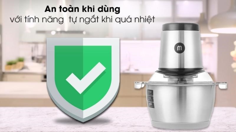 Tính năng tự ngắt khi quá nhiệt của máy xay thịt Mishio MK-157