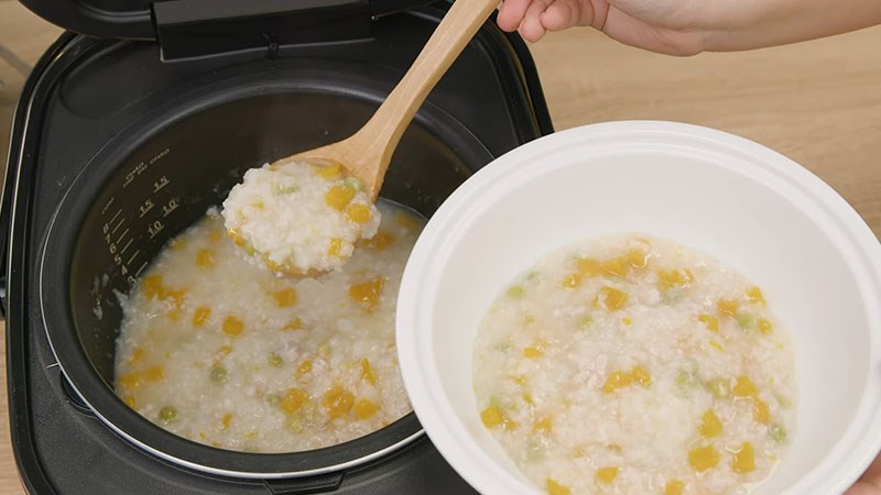 Th&agrave;nh phẩm ch&aacute;o thịt b&iacute; đỏ