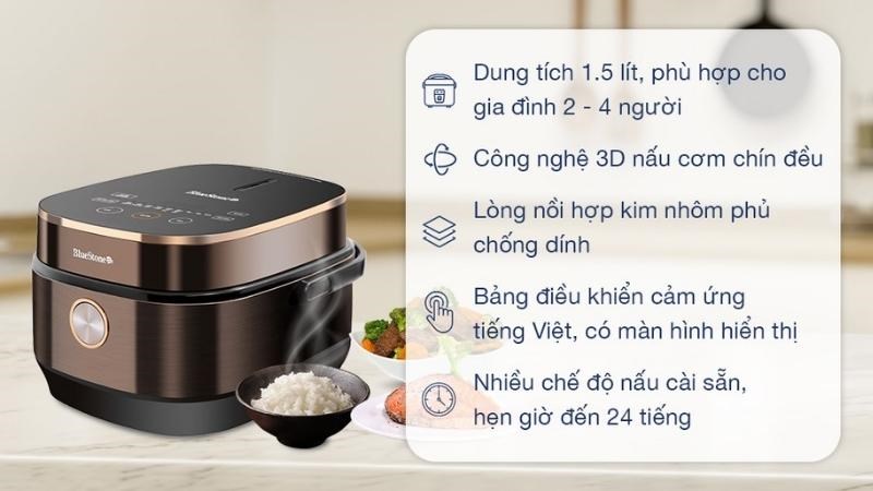 Ưu điểm nồi cơm điện tử Bluestone 1.5 l&iacute;t RCB-5949