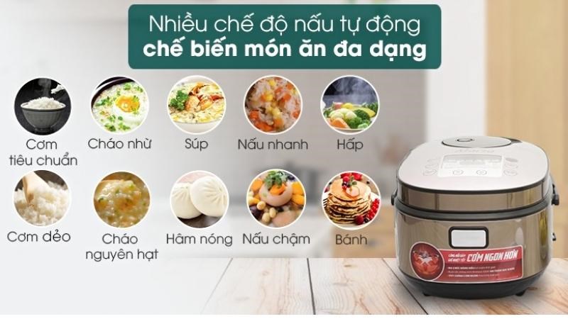 Chức năng của nồi cơm điện tử Sunhouse mama 1.5 lít SHD8915