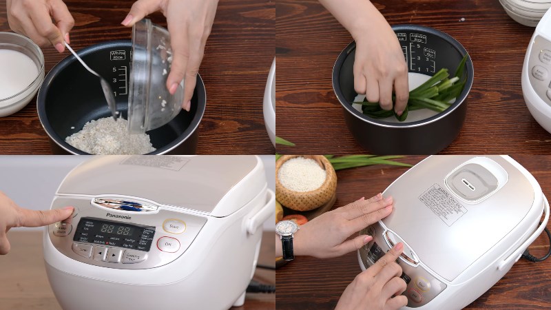 C&aacute;ch d&ugrave;ng nồi cơm điện tử Panasonic 1 l&iacute;t SR-CP108NRA để nấu x&ocirc;i xo&agrave;i