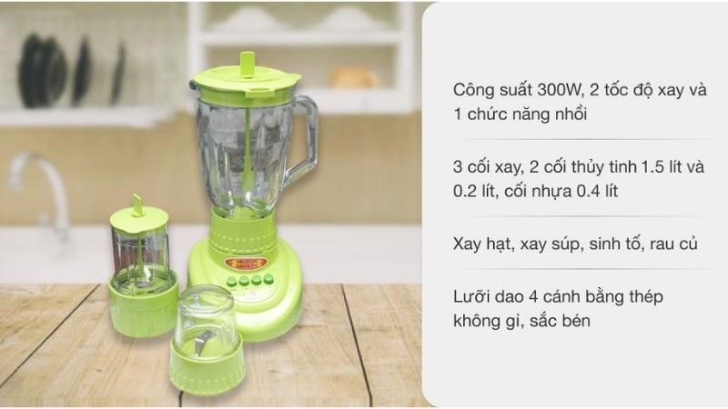 Ưu điểm của máy xay sinh tố Happycook HCB-150B