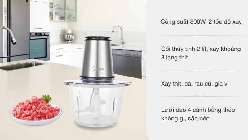 M&aacute;y xay thịt Midea MJ-BC300GS