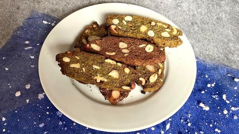 Thành phẩm bánh biscotti nướng bằng nồi chiên không dầu