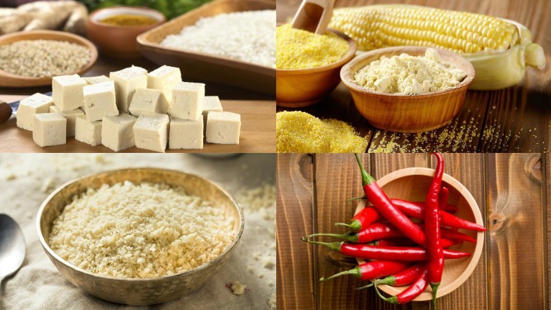 Nguyên liệu món ăn đậu hũ rang muối