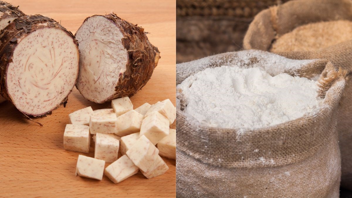 Nguyên liệu làm thạch khoai môn