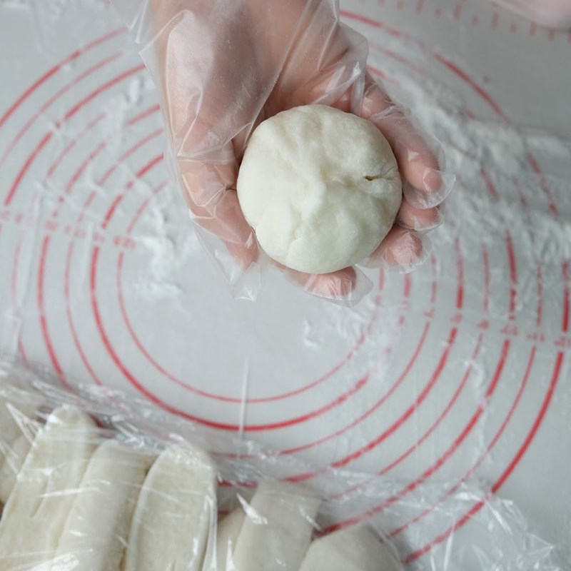 Bước 6 Đóng bánh Bánh trung thu dẻo nhân trà xanh