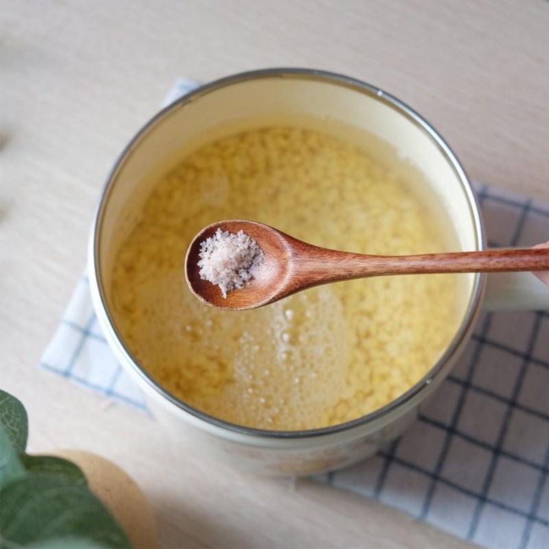 Bước 2 Hầm đậu xanh Bánh trung thu dẻo nhân đậu xanh