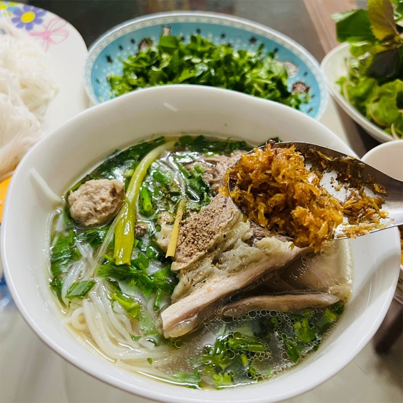 Bước 3 Hoàn thành Bún bắp bò