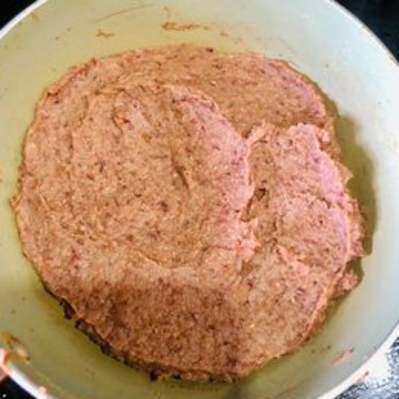 Bước 2 Làm nhân đậu đỏ Bánh ngàn lớp đậu đỏ trứng muối