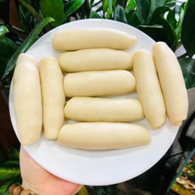 Bước 4 Làm phần bột dầu  Bánh ngàn lớp đậu đỏ trứng muối