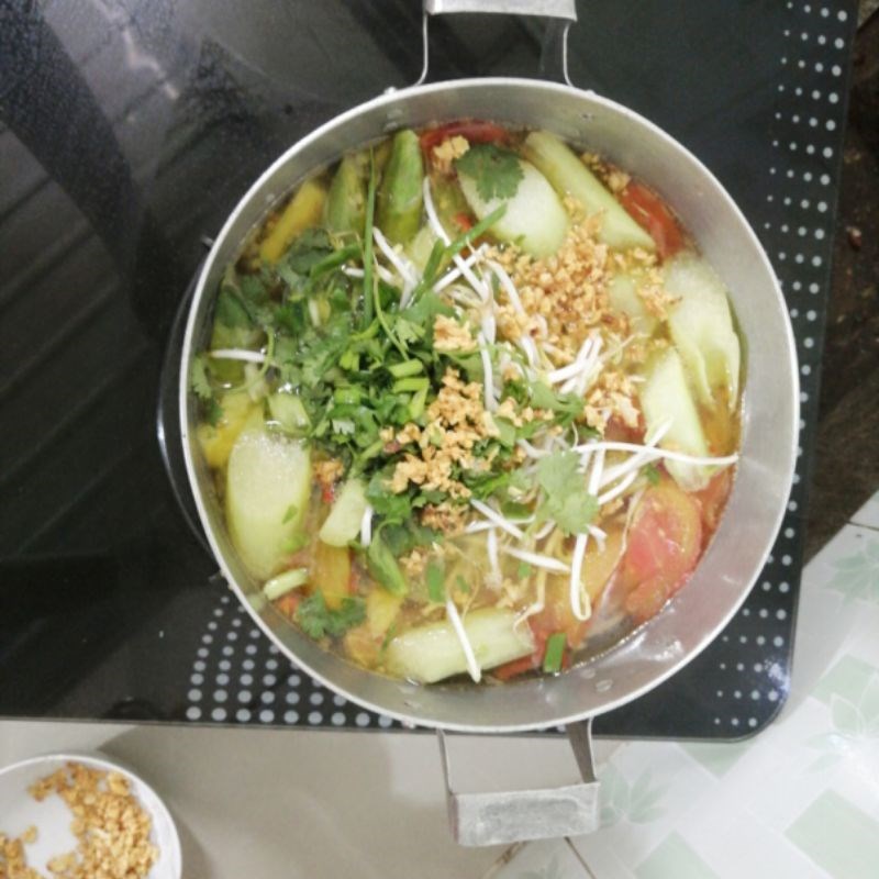 Bước 4 Nấu canh chua cá bớp Canh chua cá bớp nấu dứa