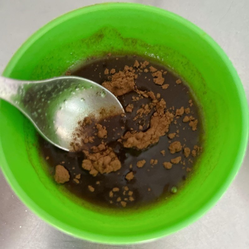 Bước 2 Nấu rau câu Bánh Trung Thu rau câu socola nhân bánh flan