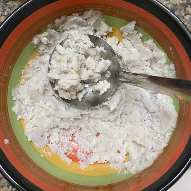 Bước 2 Nhồi bột Thạch khoai môn