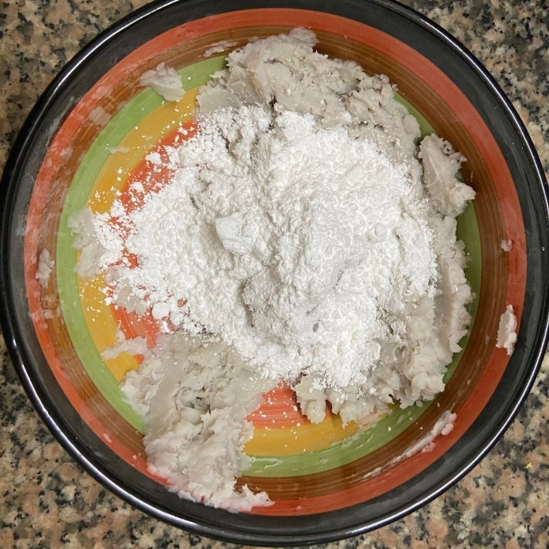 Bước 2 Nhồi bột Thạch khoai môn