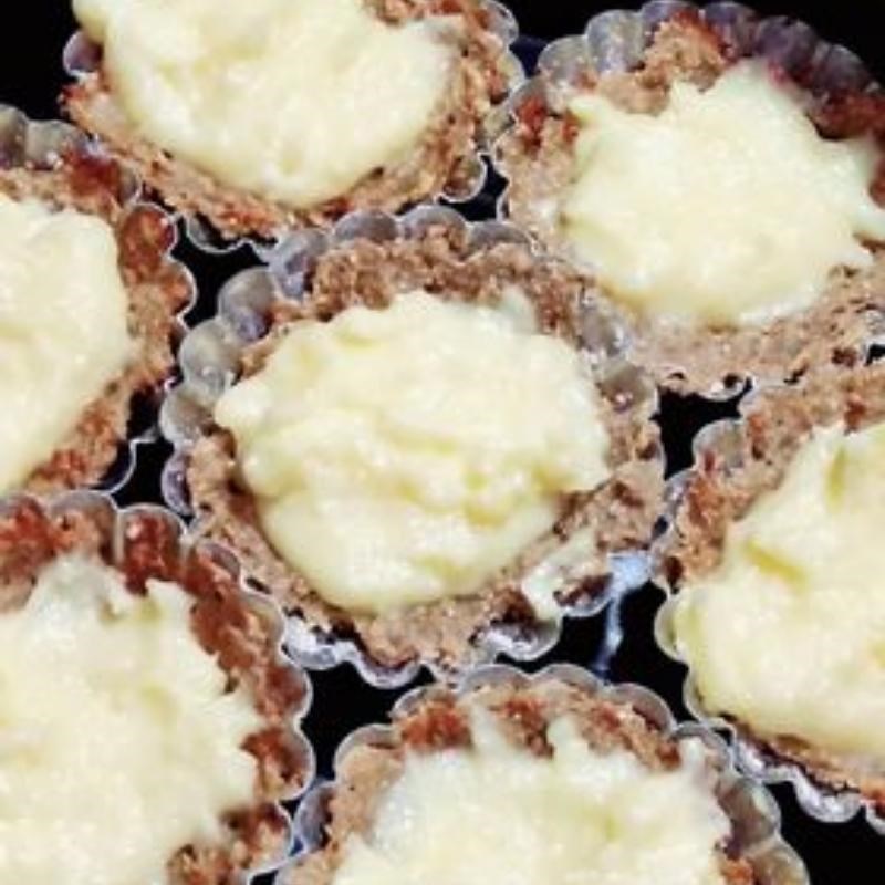 Bước 4 Nướng bánh Bánh tart trứng phô mai yến mạch