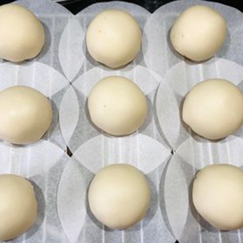 Bước 6 Nướng bánh  Bánh ngàn lớp đậu đỏ trứng muối