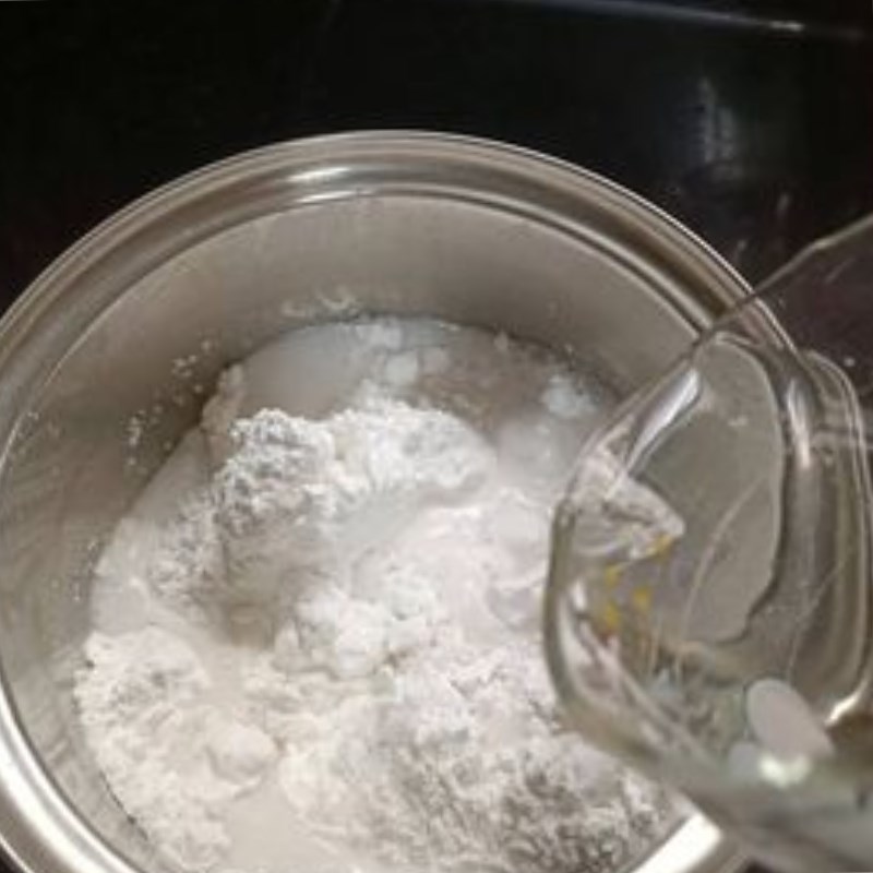 Bước 2 Pha bột bánh bèo chay Bánh bèo chay (công thức chia sẻ từ người dùng)