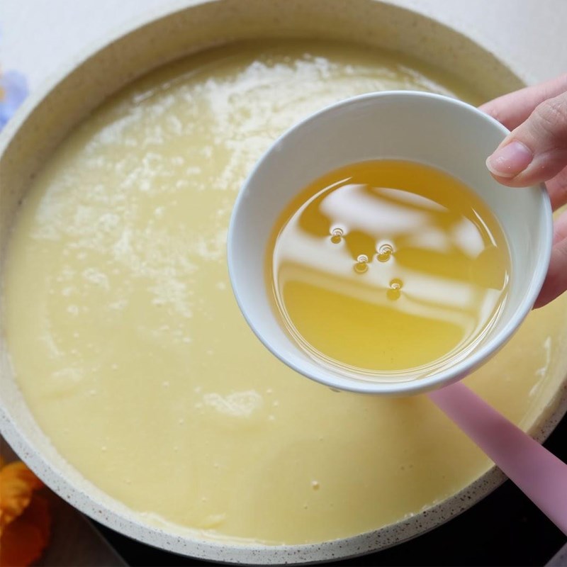 Bước 4 Sên nhân đậu xanh Bánh trung thu dẻo nhân đậu xanh