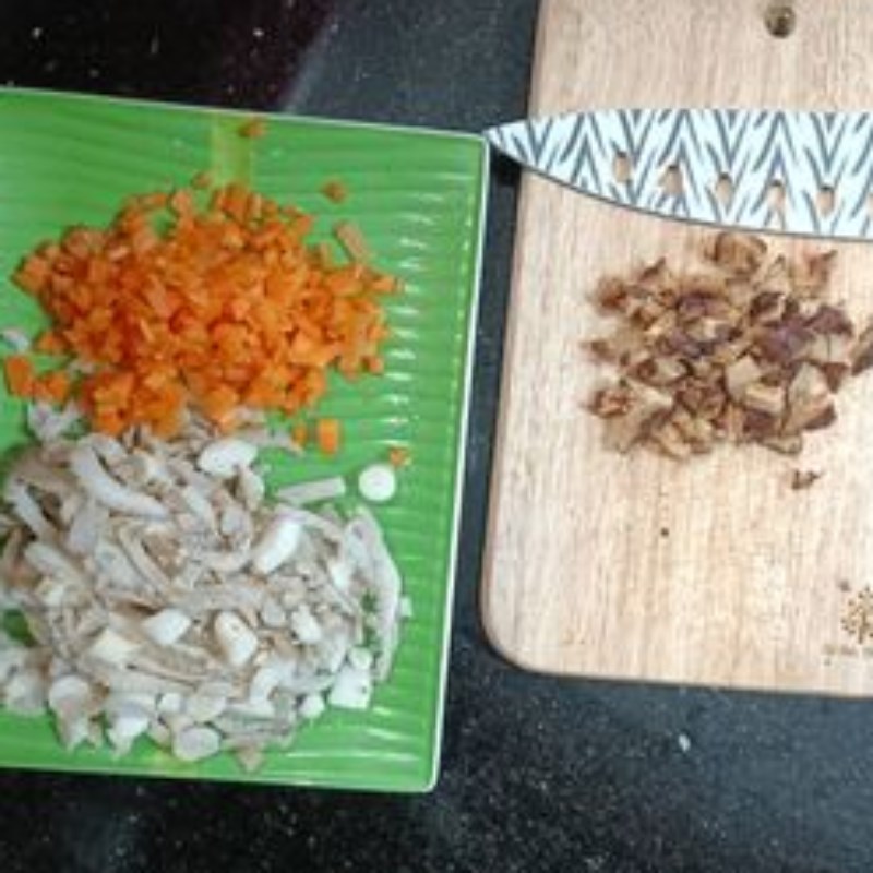 Bước 1 Sơ chế các nguyên liệu Bánh bèo chay (công thức chia sẻ từ người dùng)