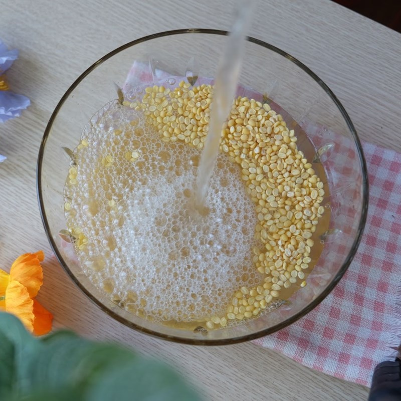 Bước 1 Sơ chế nguyên liệu Bánh trung thu dẻo nhân trà xanh