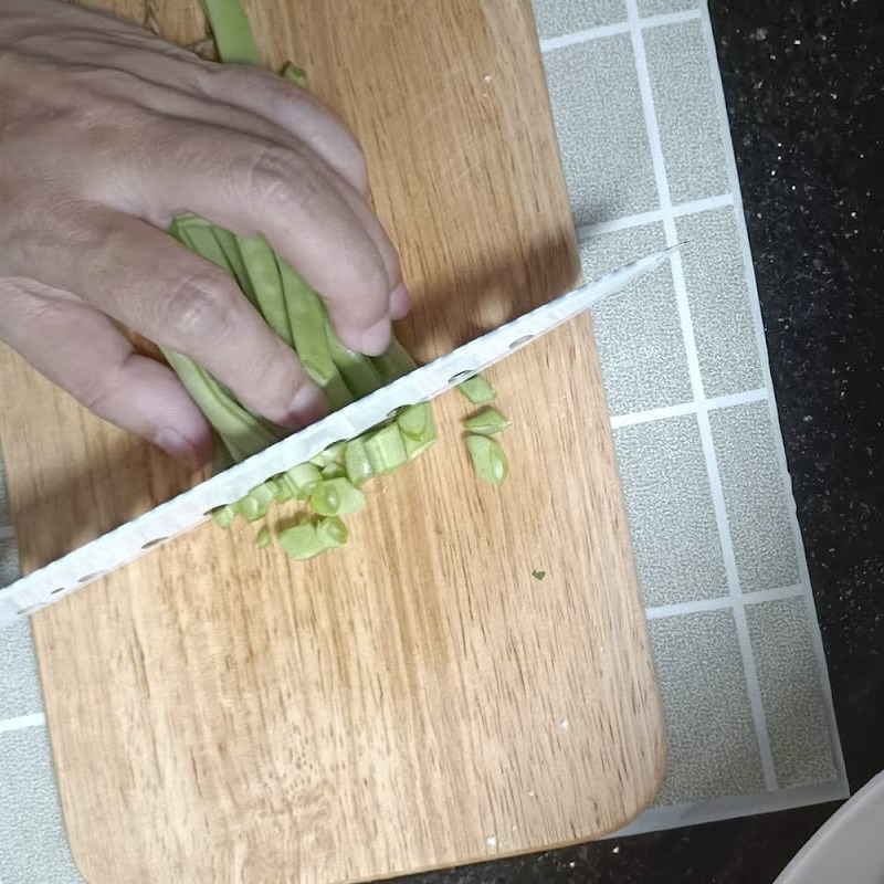 Bước 1 Sơ chế nguyên liệu Đậu hủ Tứ Xuyên chay