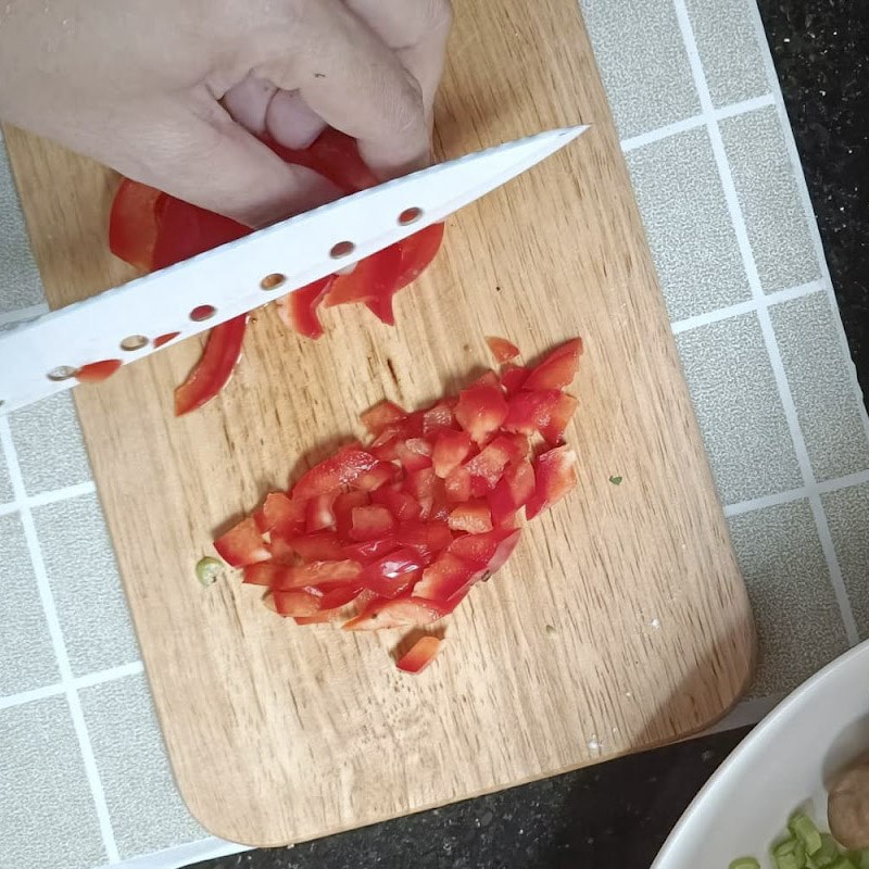 Bước 1 Sơ chế nguyên liệu Đậu hủ Tứ Xuyên chay