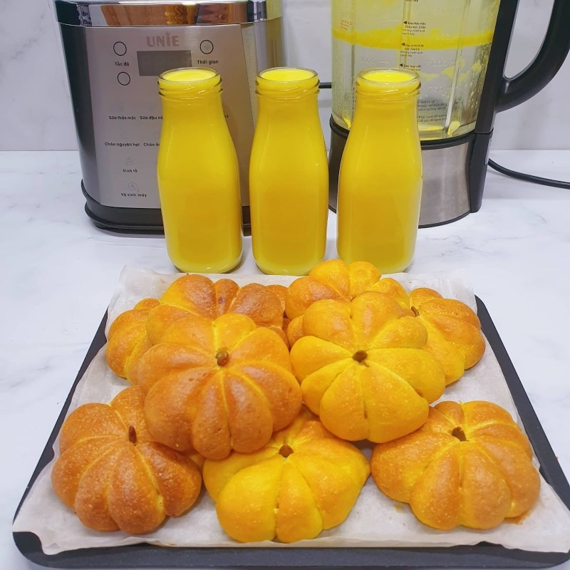 Bước 7 Thành phẩm Bánh mì bí đỏ