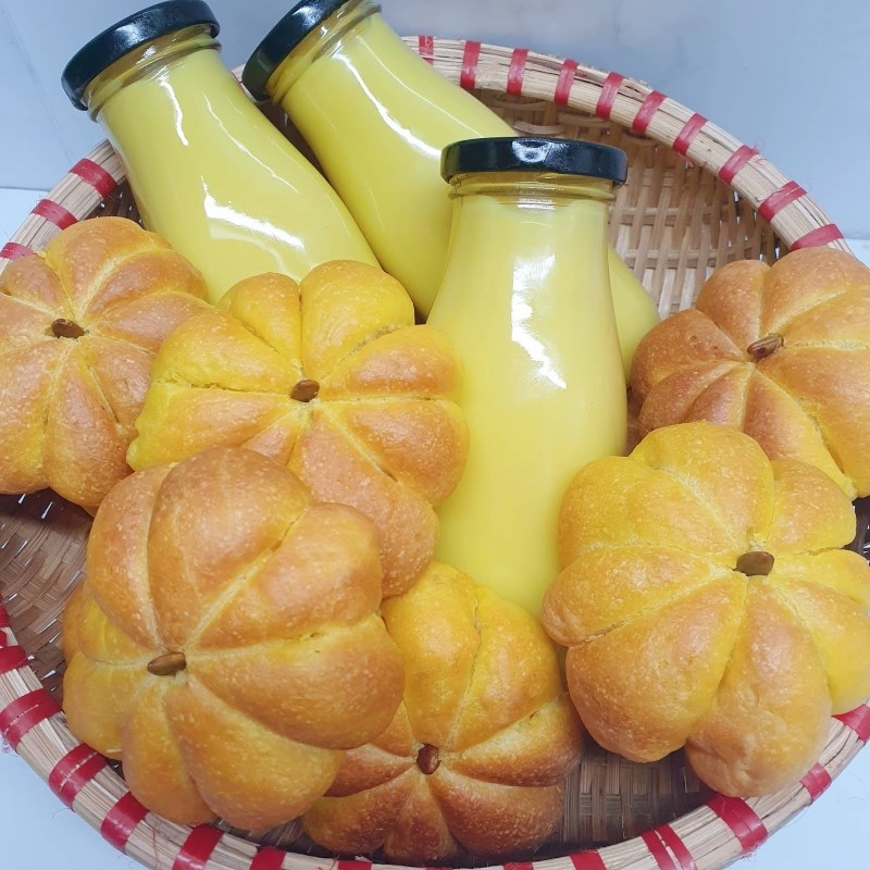 Bước 7 Thành phẩm Bánh mì bí đỏ