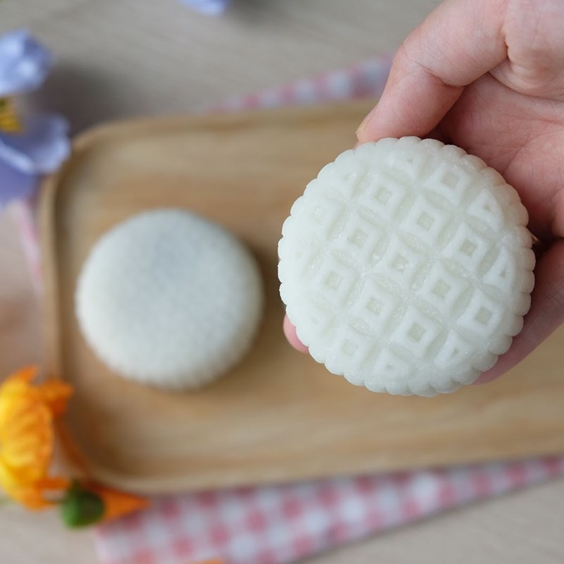 Bước 7 Thành phẩm Bánh trung thu dẻo nhân trà xanh