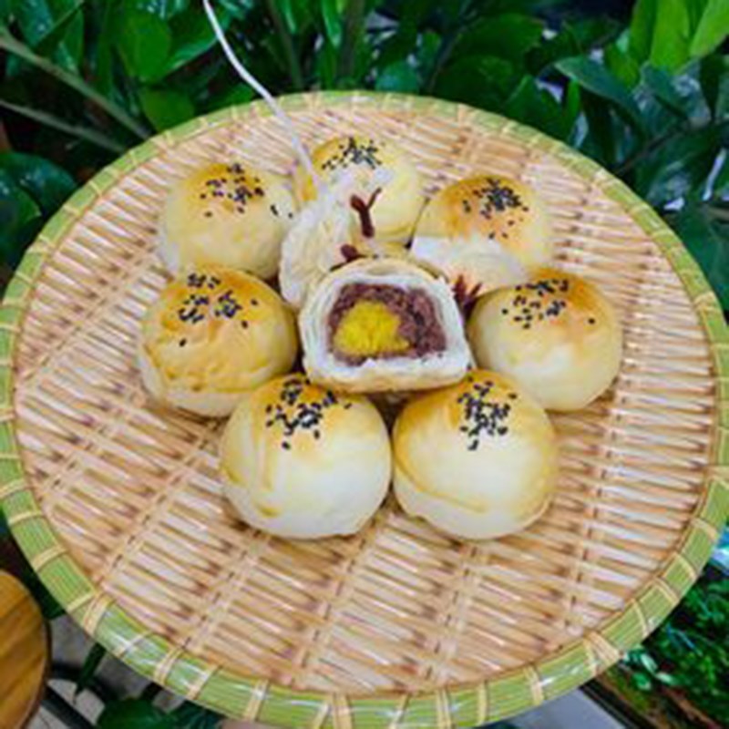 Bước 7 Thành phẩm Bánh ngàn lớp đậu đỏ trứng muối