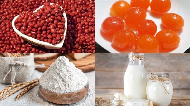 Nguyên liệu món ăn bánh ngàn lớp trứng muối