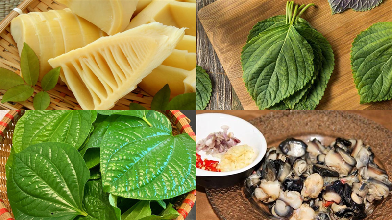 Nguyên liệu làm ốc xào măng