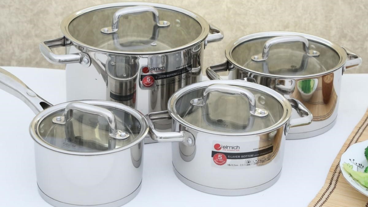 Bộ nồi Elmich dùng cho bếp từ