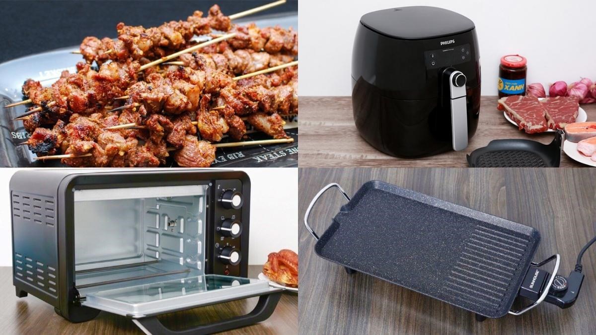 Bếp nướng thịt xiên bằng điện: Tiện lợi cho bữa tiệc BBQ tại nhà