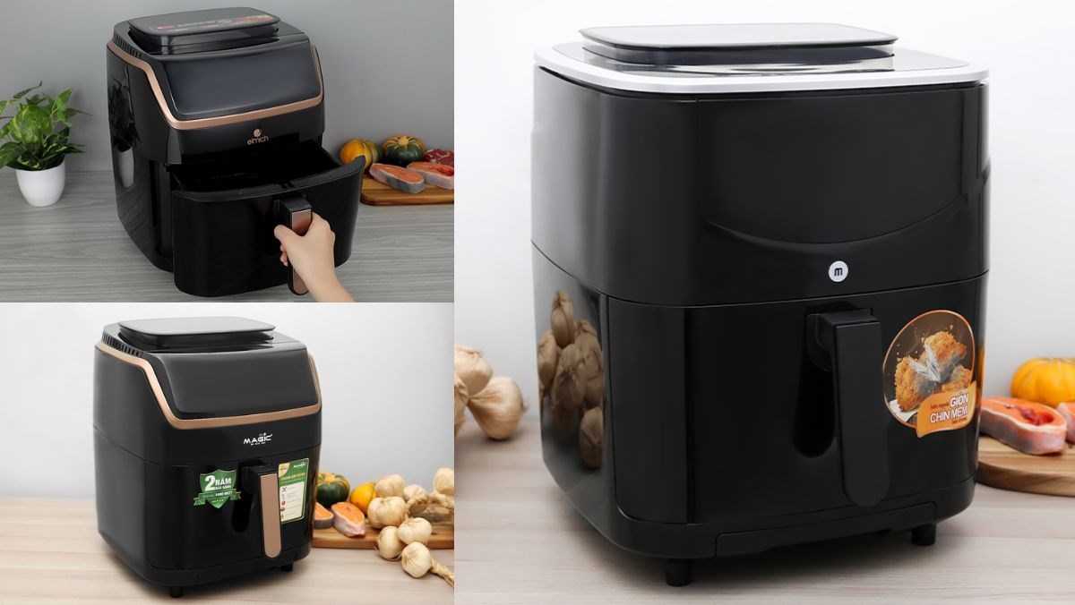 các loại nồi chiên không dầu hấp