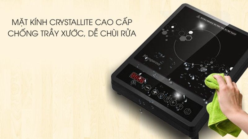 Bếp Kangaroo c&oacute; bề mặt k&iacute;nh cao cấp