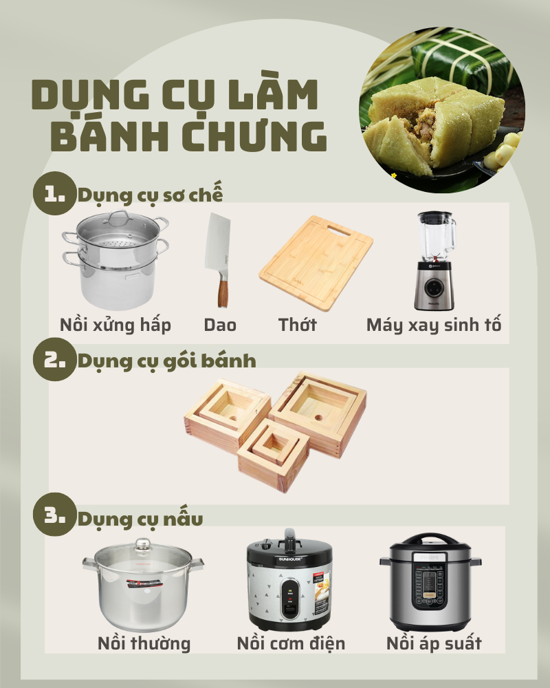 Combo dụng cụ nấu bánh chưng