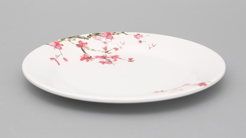 Dĩa cạn nhựa Melamine 20 cm Vinh Cơ A5008